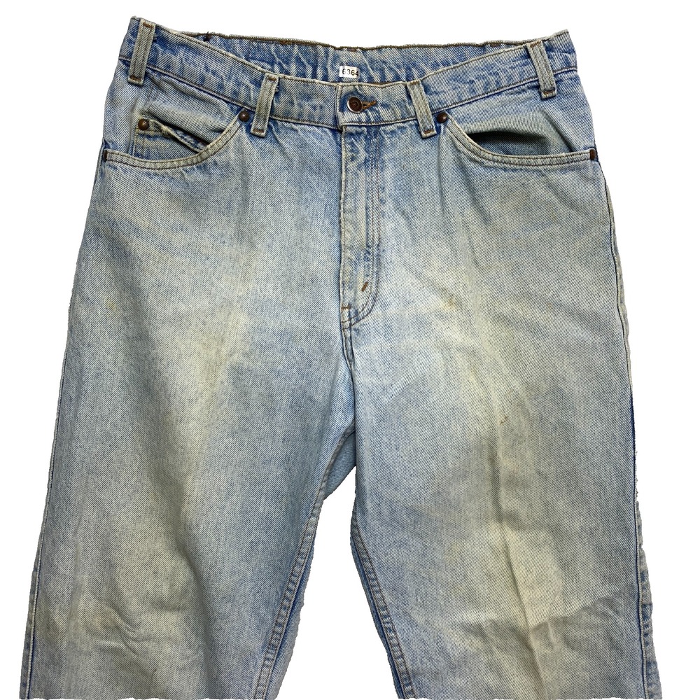 Levi's 550 Jeans Mens Blue Silvertab Distressed 90s Light Washed Vintage